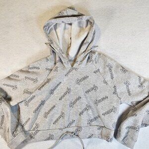 Guess Cropped Logo Hoodie Medium